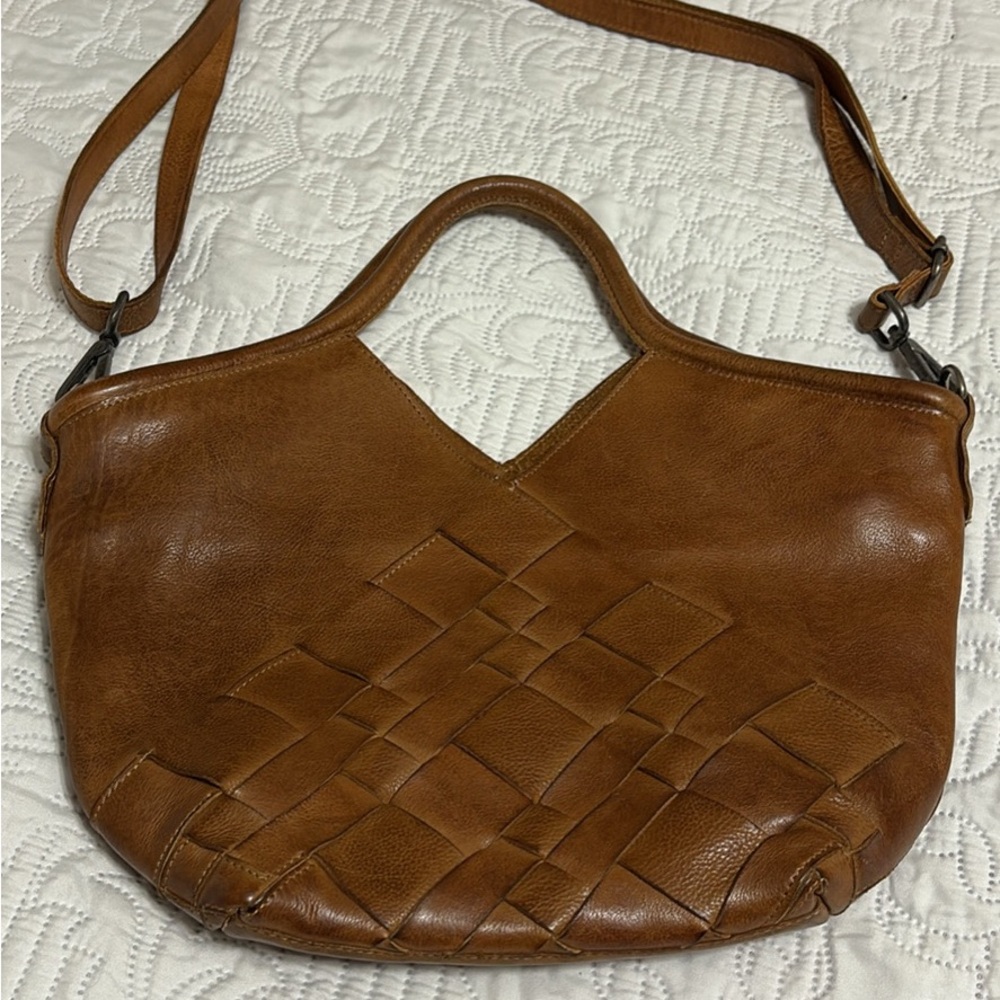 Latico Brown Leather Shoulder Bag